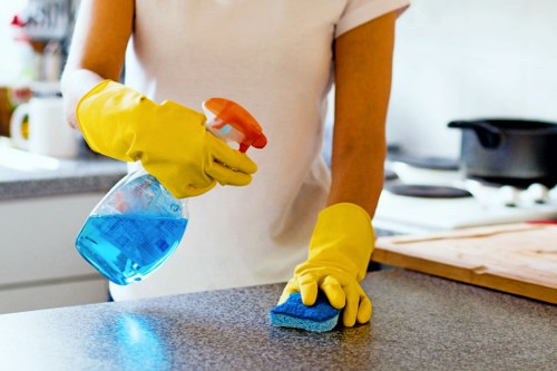 Carpet cleaning team preparing a UK service appointment