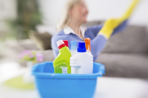Detailed vacate cleaning of bathrooms and cupboards in Maidavale